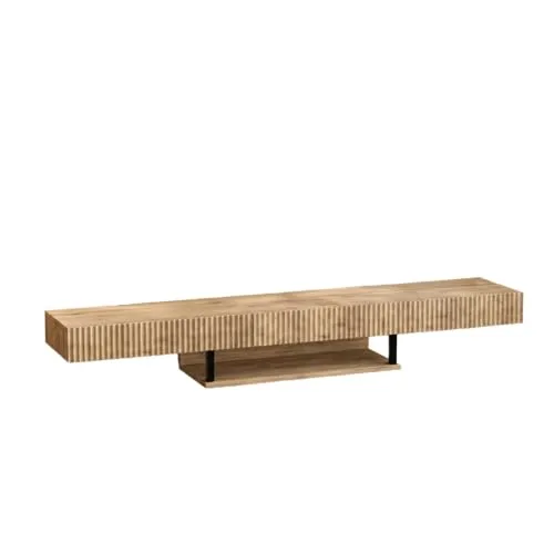 MB Muebles Bonitos | Modernes Lowboard TV Board in Eiche | 1 Schublade & Matte Melaminstruktur