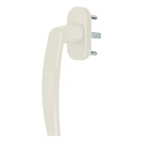 Premium Aluminium Fenstergriff Victory - Kunststoff Sockel, Farbe:Creme RAL 9001, Stiftlänge:35mm