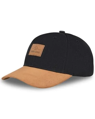 Johnny Urban Cap Herren & Damen Schwarz Braun - Dean - Stylische Snapback Cap - Baseball Caps für Herren, hochwertig verarbeitet mit geradem Schirm und anpassbarem Snapback-Verschluss für perfekten Sitz und Tragekomfort.