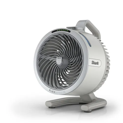 Shark Flex Breeze HydroGo Ventilator mit Sprühnebel - Perlgrau FA050EUDV - Ventilator mit Sprühnebel für erfrischende Kühlung, ideal für heiße Sommertage und perfekt für drinnen und draußen.