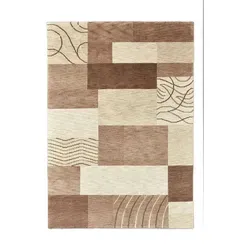 Theko Handknüpfteppich Domas, Braun, 300x400 cm - Teppiche & Böden, Kunstvoller Schurwollteppich mit einzigartiger Musterung, ideal für stilvolle Raumgestaltung und für Fußbodenheizung geeignet.