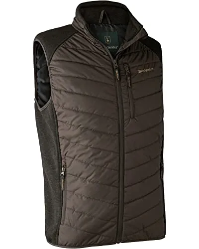 Deerhunter Moor Gepolsterte Weste W. Knit Brown-Blatt von Deerhunter