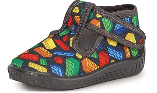 Ladeheid Kinder Hausschuhe LARW003 (Marineblau Blöcke, 21 EU)