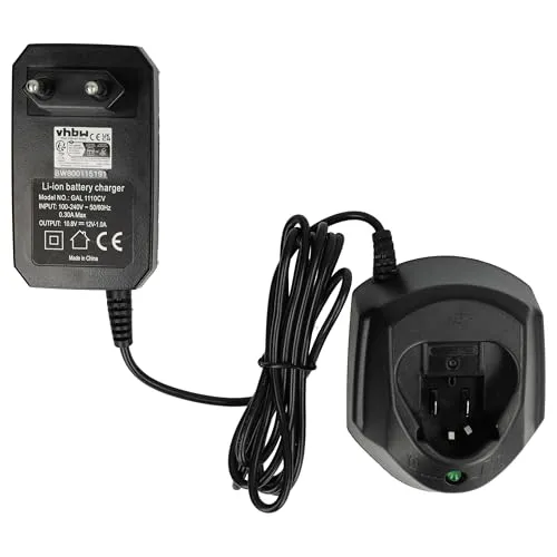 vhbw Ladegerät kompatibel mit Bosch GSA 10.8 V-LI, GSB 10.8-2-LI, GSB 10.8-2-LIH, GSC 10.8 V-LI, GSR 10.8 Werkzeug Akkus - Typ 1