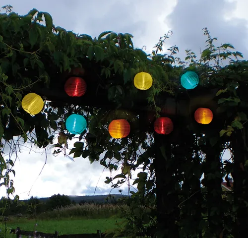 Star Trading Solar-Lichterkette, Lampions Festival, bunt von Star Trading