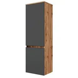 Held Midischrank Kopenhagen – Grau/Eiche, 40x130x35 cm