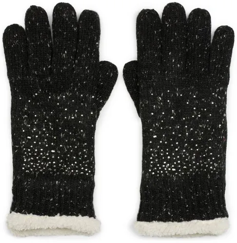 styleBREAKER Strickhandschuhe Strickhandschuhe mit Strass und Fleece (1-St)