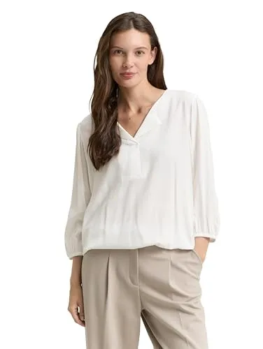 Tom Tailor Damen Bluse aus Viskose