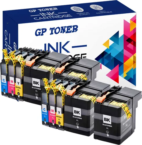 10x Tintenpatronen kompatibel mit Brother DCP-J100 DCP-J105 MFC-J200 LC529 LC525 XXL