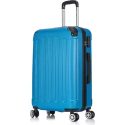 Flexot Trolley F-2045 (Gr. L) Reisekoffer - Robuster Hartschalenkoffer mit 360° Gummirollen und Zahlenschloss, ideal für Vielflieger, die Komfort und Stabilität schätzen. Leicht und elastisch, perfekt für stressfreies Reisen.