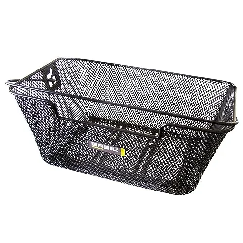 Basil HR Korb Capri Flex Draht schwarz engmaschig Taschen Korb Fahrrad 39x30x17