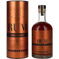 Rammstein Rum Cognac Cask Finish Limited Edition 46% Vol. 0,7l - Exklusive Limited Edition Rum in Geschenkbox, mit einzigartiger Reifung in Cognac-Fässern für unverwechselbare Aromen und einen eleganten Abgang.
