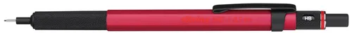 rOtring 500 Druckbleistift - 0,5 mm, roter Schaft, ergonomischer Griff für komfortables Schreiben und Skizzieren