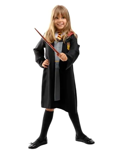 Funidelia Offizielles Hermione Granger Kostüm für Mädchen - Kostüm für Kinder, ideal für Karneval und Halloween, verwandelt dein Kind in Hermione Granger aus Harry Potter – Größe 7-9 Jahre, exklusive Qualität von Funidelia.