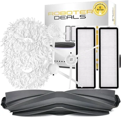 Roboter Deals - Zubehör Set, Ersatzteile Kit für Xiaomi X20 Plus (2X Filter, 2X Seitenbürste, 2X Pad, 1x Hauptbürste)