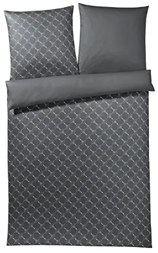 JOOP! Bettwäsche Cornflower Gradiant 4059 Mako-Satin in grau von JOOP!