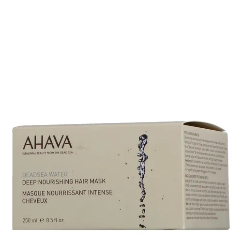 AHAVA Deadsea Water Deep Nourishing Hair Mask 250 ml - Intensivkur für tiefenwirksame Haarpflege, angereichert mit 7 pflanzlichen Ölen und AHAVAs exklusivem Osmoter. Fördert gesundes Haarwachstum und sorgt für glänzendes, geschmeidiges Haar.