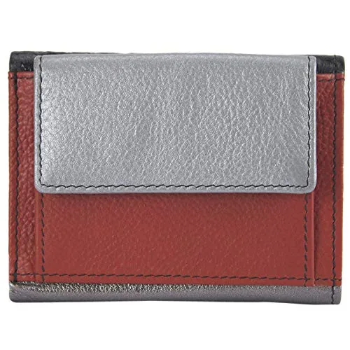 Sunsa Damen Portemonnaie mit RFID Schutz. Geldbörse. Kleiner Geldbeutel. Leder Brieftasche mit viele Kreditkarten Fächer. Geldtasche Wallet Purses for Women