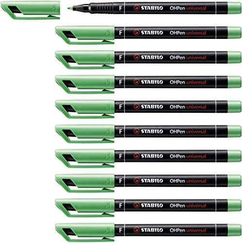 STABILO - Folienstift - OHPen universal - permanent fein - 10er Pack - grün