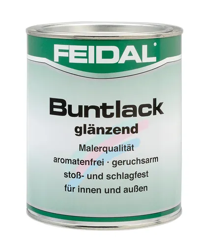 Feidal Buntlack 0,750l RAL 9005 TIEFSCHWARZ