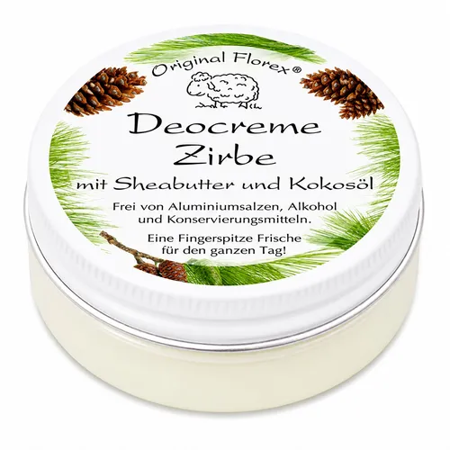 Florex Deocreme 40ml zarter, charakteristischer Zirbenduft