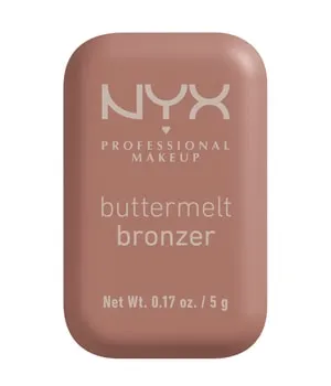 NYX Professional Makeup Buttermelt Bronze Bronzer für Gesicht und Körper, Mit Shea Butter, Mandelbutter & Mangobutter, Für eine sonnengeküsste Bräune, Farbe: Deserve Butta, 1 x 5 g