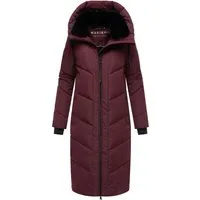 Marikoo Damen Winterjacke Nadaree – Elegante Steppjacke mit Kapuze - Die Marikoo Nadaree ist eine stilvolle, lange Winterjacke mit warmer Fütterung und perfekter Passform. Ideal für kalte Tage, ausgestattet mit einer großen Kapuze und praktischen Reißverschlusstaschen.