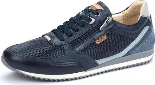 Pikolinos Sneakers in Leder Liverpool für Männer Farbe Azul - Damenmode: Hochwertige Ledersneaker mit bequemer Laufsohle, ideal für stilbewusste Männer, die Wert auf Komfort und Qualität legen.