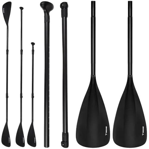 Stand up Paddle 2-in-1 Verstellbar 163-229cm in schwarz von TRIZAND
