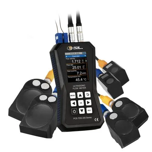 PCE Instruments Ultraschall-Durchflussmessgerät PCE-TDS 200+ SML - Füllstandssensoren, Durchflussmessgeräte mit Wärmemengenmessung und präziser Messgenauigkeit von ±1,5 % für effiziente Durchflussüberwachung in verschiedenen Anwendungen.