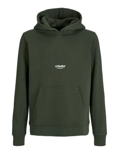 JACK & JONES JUNIOR Jjesoho Sweat Hood Noos Jnr - Kapuzenpullover für Jungen, lässiger Schnitt und bequeme Kapuze, perfekt für Freizeit und Sport.