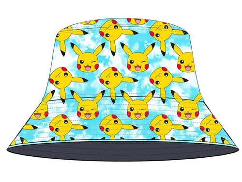 POKEMON JUEGO DE CARTAS Fischerhut Pikachu Sommermütze Hut Pokemon Gr. 54/56