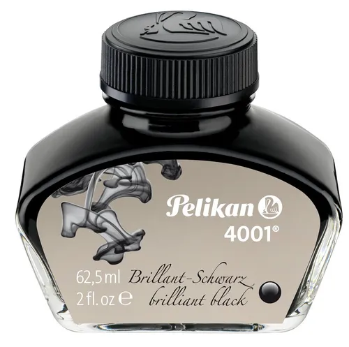 Pelikan Tinte 4001 im Glas schwarz Inhalt: 62,5 ml