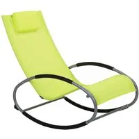 Trendy Schaukelstuhl Campo in Limettengrün