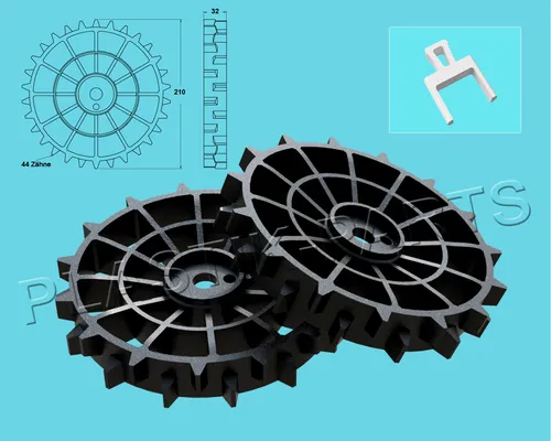 Antriebsräder 2er Set Offroad Profil Gardena Sileno City 250 City 300 City 500