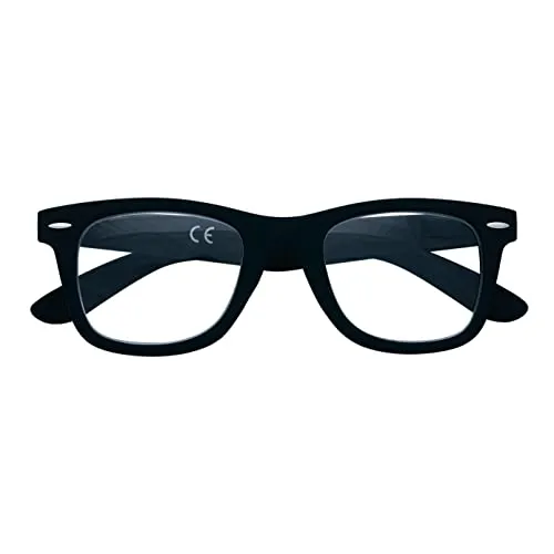 Zippo® Soft Touch -Lesebrille, hergestellt aus weicher Linienrahmen, ideal für Männer und Frauen, Diopter +2,50, schwarze Farbe