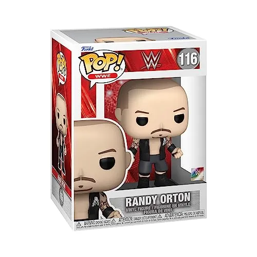 Funko Pop! WWE: Randy Orton (RKBro) - Offizielle Vinyl-Sammelfigur - Hochwertige 9,5 cm große Vinylfigur für Sammler und Fans. Ideal als Geschenk für WWE-Anhänger und perfekte Ergänzung für Ihre Sammlung oder Vitrine.