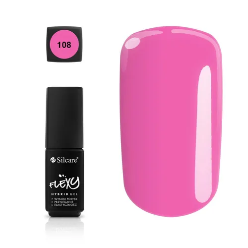 Silcare Soak Off Hybrid UV LED Flexy Gel Manicure Nails 4.5g Shade 108 by Roxie Cosmetics