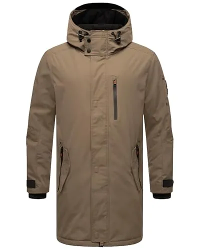 STONE HARBOUR Herren Outdoorjacke - warme Winterjacke mit Kapuze - Funktionsjacken: Robuste, wasserabweisende Jacke mit warmem Fleece-Innenfutter, ideal für milde Winter und Übergangszeiten.