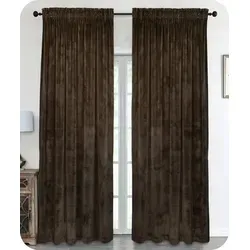Beautex Verdunkelungsvorhang Samt Vorhang - Braun 140x245 cm - Gardine aus hochwertigem Samt, ideal für eine optimale Abdunkelung und Privatsphäre. Pflegeleicht bis 30 Grad waschbar und geeignet für verschiedene Aufhängungen.