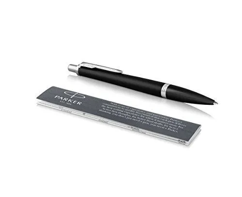 Parker Urban Kugelschreiber | Muted Black mit Chromzierteilen | mittlere Spitze