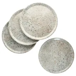 4er Set Pizzateller STONE DROPS 33cm - ZDRO - Teller für Pizza und mehr, mit einzigartiger 3D-Optik und robustem Porzellan. Ideal für gesellige Abende und vielseitig einsetzbar!
