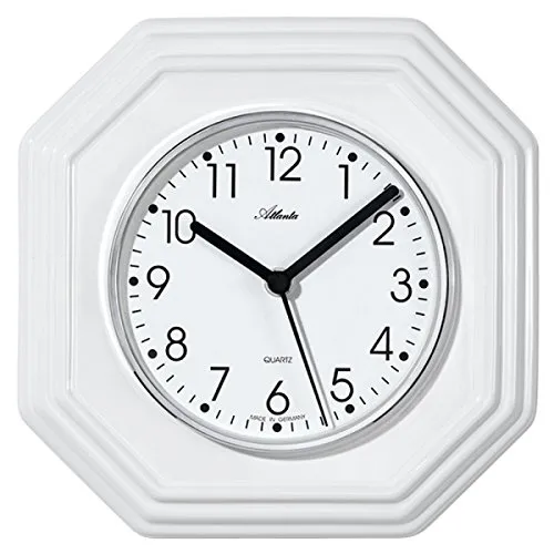 Moderne Küchenuhr Atlanta Modell: 6010 - Wecker mit elegantem Design und klar ablesbarem Ziffernblatt, perfekt für jede moderne Küche.