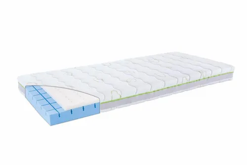 Jugendmatratze SCHLUMMERLAND von Träumeland, 90x160 cm, 15 cm hoch - Matratze für Kinder und Heranwachsende, mit feuchtigkeitsregulierendem TENCELTM Bezug für ein optimales Schlafklima, allergikerfreundlich und als Wendematratze nutzbar.