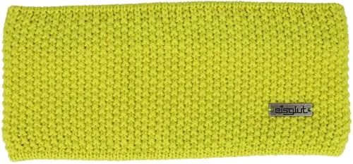 Eisglut Unisex Freeo Stirnband, schwefel, Einheitsgröße - Mode-Stirnbänder für Männer, hochwertiges Strickstirnband aus Pflegeleichter Garnmischung mit weichem Microfleece-Innenband für hohen Tragekomfort.