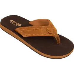 Cool Shoe Corp. Herren Slipper Cloud Brown, anatomisch geformte EVA-Sohle, wasserbeständige PolyurethanRiemen, Größe 46 - 46