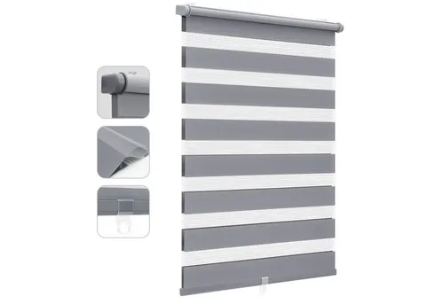 Doppelrollo Doppelrollo Duo Rollo Schnurlos Klemmfix ohne Bohren Rollo Faltrollo, Sekey, Klemmträger, ohne Bohren Klemmträger, ohne Kettenzug, sicherer für das Kinderzimmer