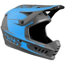 iXS XACT Evo Fullface MTB-Helm Ocean Graphite, Größe XS 49-53 cm, ABS-Helmschale, Vortex-Belüftung, EPR-Notfallpolster, EN1078/CPSC-