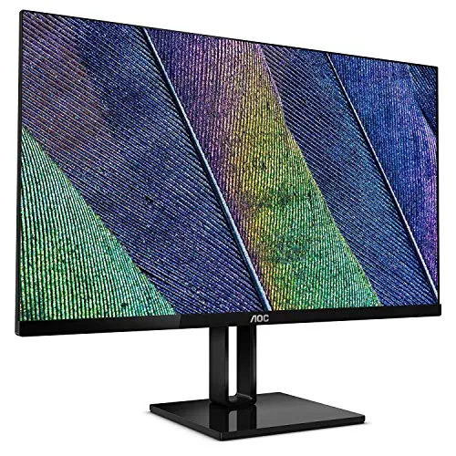 AOC 27V2Q - 27 Zoll FHD Monitor mit FreeSync - Monitore mit Flicker-Free und Low-Blue Light Technologie für reduzierten Augenstress und hohen Sehkomfort. Ideal für Gaming und Büroarbeit mit 75 Hz und IPS Panel.
