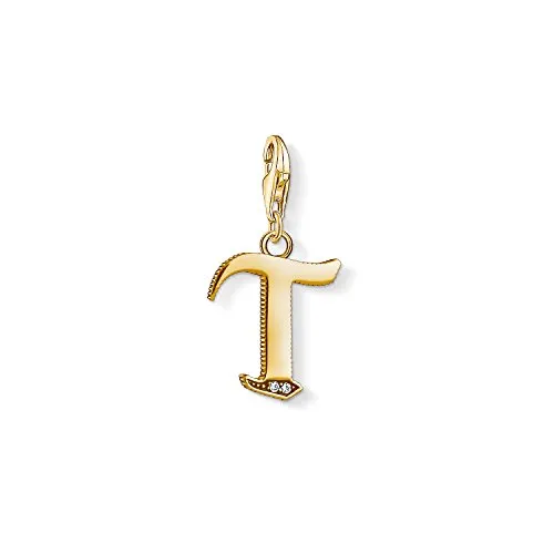 Thomas Sabo Damen-Charm-Anhänger S Buchstabe Gold in gold von THOMAS SABO